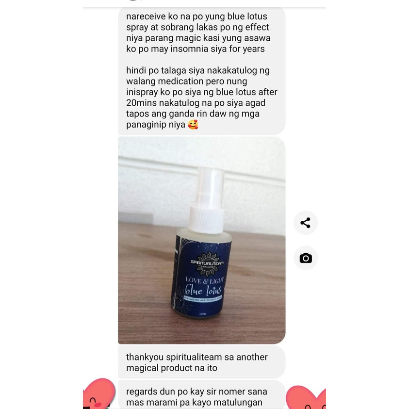 SACRED BLUE LOTUS Divination Spray (for Meditation, Chakra Activation, Anti Insomnia)