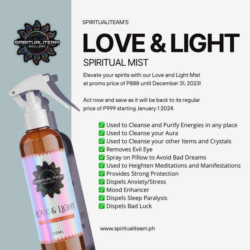 Love and Light Spiritual Mist (Very Powerful & Effective)