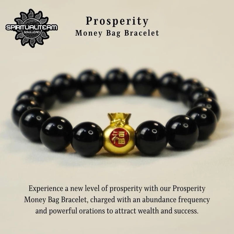 Money Bag Bracelet for Prosperity & Luck