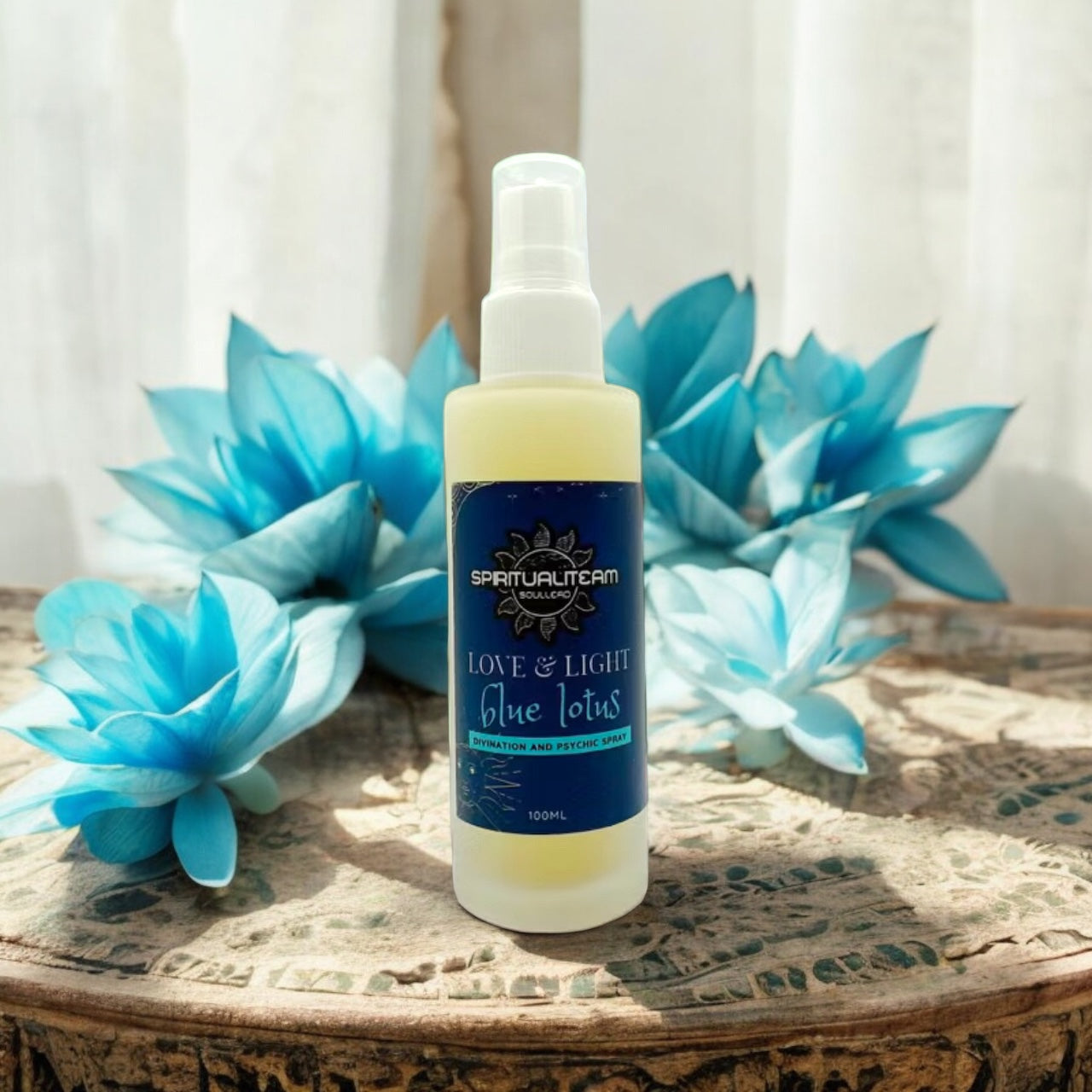 SACRED BLUE LOTUS Divination Spray (for Meditation, Chakra Activation, Anti Insomnia)