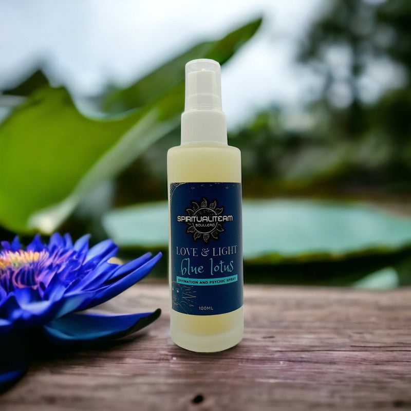 SACRED BLUE LOTUS Divination Spray (for Meditation, Chakra Activation, Anti Insomnia)