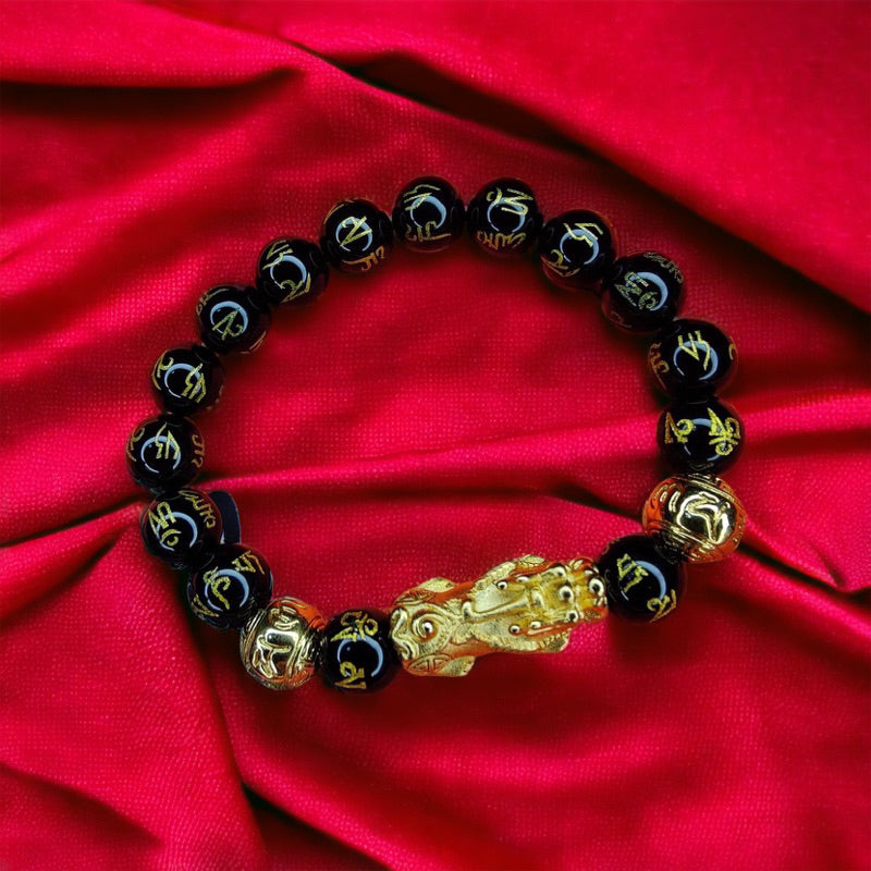 Original Black Obsidian Wealth & Protection Bracelet