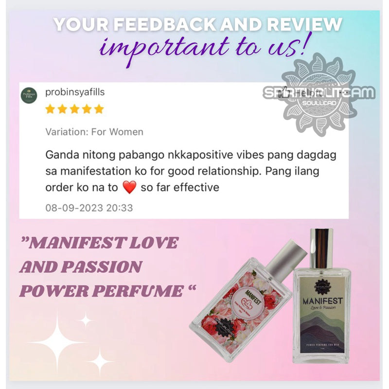 MANIFEST Love and Passion Power Perfumes