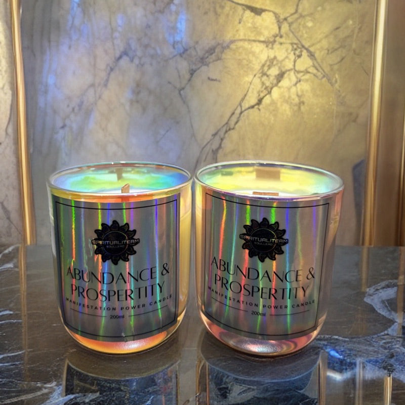 ABUNDANCE & LOVE MANIFESTATION CANDLES - SCENTED CANDLES