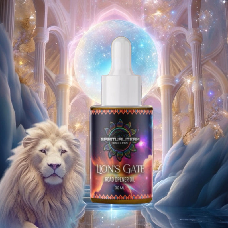 Limited Edition Lion’s Gate Road Opener Oil with Clear Quartz and Labradorite